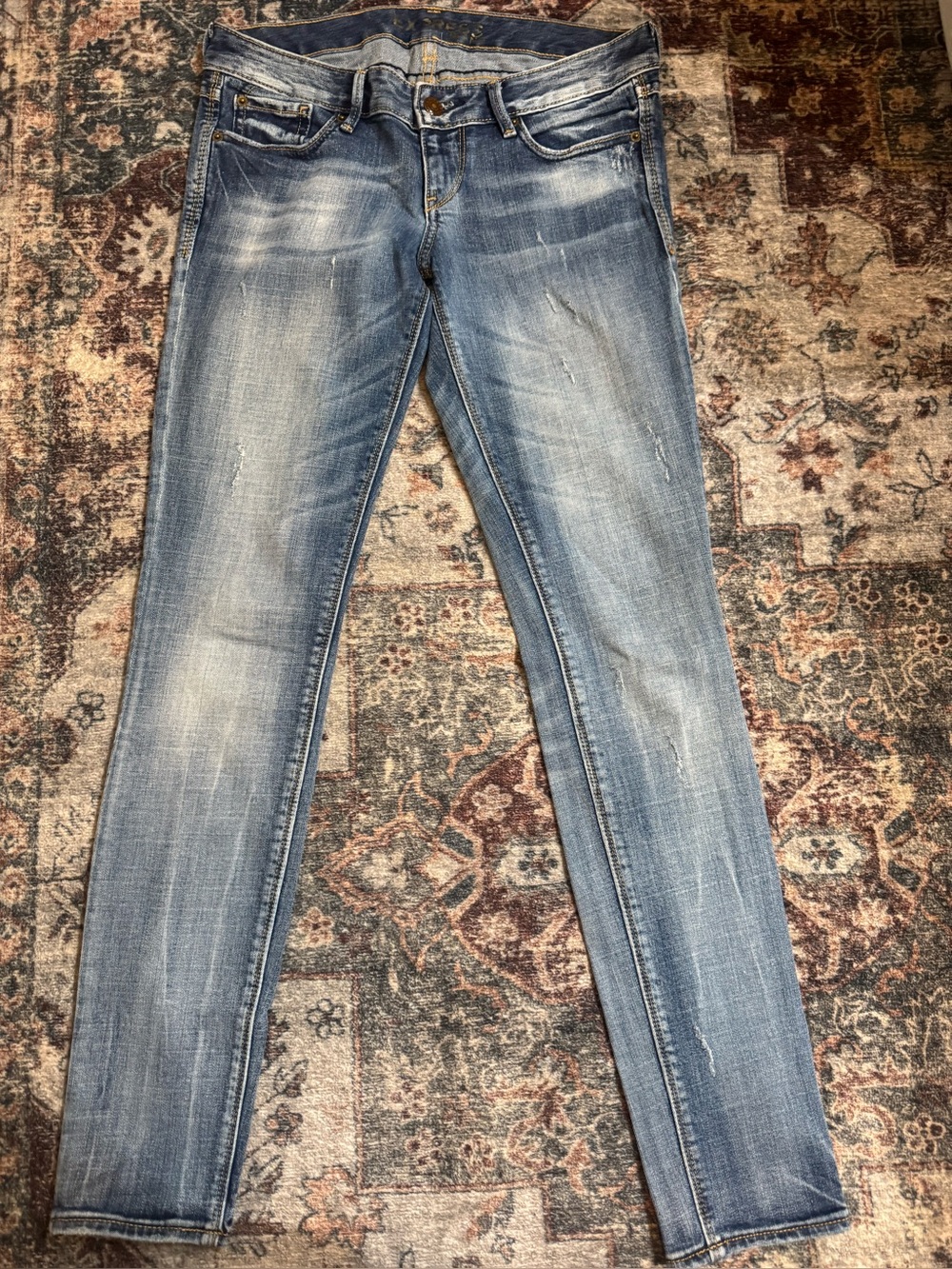 Express Women's Light Blue Skinny Jeans